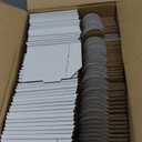 RLAVBL 6x4x3 Shipping Boxes Set of 50, White Small Corrugated Cardboard Box, Mailer Box