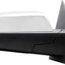 Passenger Right Side Door Mirror Power and Heated Glass with Turn Signal Arrow with Menory and Chrome Back Cover Power Folding for 2014-2019 Chevrolet Silverado GMC Sierra 1500 2500 3500