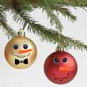 2 x Snowman Face Stickers Christmas Glass Window Sticker 105 Pieces Snowman Face Decal Stickers for Craft Xmas Party Decorations Xmas DIY Craft Christmas Wall Decals Winter Home Decorations