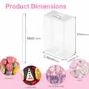 TEMLQPACK 40Pack 3.5"x 2.4"x 1.38"Clear Rice Krispie Treat Boxes with Sticks Individually Wrapped Packaing Kit Cakesickle Boxes Cake Pop Party Favors Boxes for Christmas Valentine's Birthday