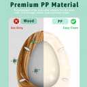 Almond Elongated Toilet Seat, 18.5 x 14.2 Inch Durable Plastic Toilet Seat, Slow Close Quiet Lid, Top & Bottom Mount Hardware, Easy Clean & Safe Universal Bathroom Toilet Seat