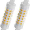 TAIYALOO R7S LED Bulb 78mm 100W T3 Halogen Bulb Equivalent Dimmable J Type Linear Double Ended Floodlight Bulbs for Work, Security, Landscape Lights, Floor Lamps, 120V 9W Warm White 3000K, Pack of 2