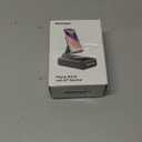 Cell Phone Stand with Wireless Bluetooth Speaker and Anti-Slip Base HD Surround Sound Perfect for Home and Outdoors with Bluetooth Speaker for Desk Compatible with iPhone/ipad/Samsung Galaxy (Black)