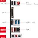 MSI B550 Gaming GEN3 AM4 ATX MB 4xDDR4 6xPCIE 1xM.1 HDMI 1 DVI RAID LAN 6xSATAIII 2xUSB3.2 2xUSB2.0