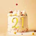 Large Acrylic Cake Numbers Topper, 3.5 inch 0-9 Numbers Happy Birthday Cake Topper Gold Acrylic Wedding Party Cupcake Toppers for Birthday Party Wedding Anniversary Decorations