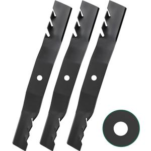 Belleone 115-2454-03 Mower Blades Fit for to ro & Ex Mark 54" Deck, Mulching Blades Compatible with to ro TimeCutter HD ZX5400 Titan MX5400 ZX5420, Replace 115-4999 115-4999-03, 3 Pack