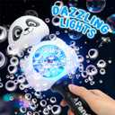 Bubble Wands for Kids Ages 4-8 Years Old: Light Up Bubble Machine Bubble Wand for Parties Outside Toys for Toddlers 3-5 Automatic Bubble Machine Rechargeable Gifts for 3 + Year Old Girl Boy