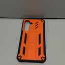 FNTCASE for Samsung Galaxy S25-FE Case: with [Built-in Screen Protector & Kickstand] [Military-Grade Drop Protection] Heavy Duty Protective Full Body Shockproof Rugged Sturdy TPU Phone Cover Orange
