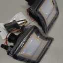 For 2010 2011 Toyota Prius Front bumper Turn Signal Lights Parking Lamps Switchback 2 in1 Amber/white Led Clear Lens 8151147020, 8151147022