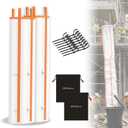 2packs 10ft Construction Trash Chute Section Heavy-Duty, Tear-Resistant Material; Includes 8 Zip Ties (120lb Rated) & Storage Bag; for Construction, Renovation, Remodeling, Household, Laundry