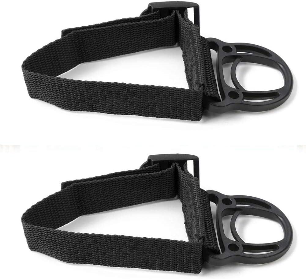2PCS Roll Bar Coat Hanger Clothes Hook for Jeep Wrangler CJ YJ TJ LJ JK JKU JL JLU JT Sports Sahara Freedom Rubicon & Unlimited X 2/4 Door (Black)
