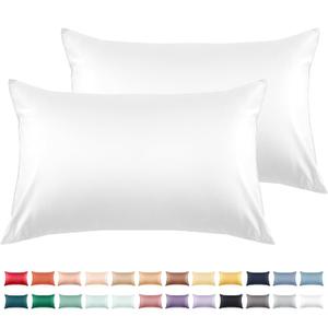 Warmstar Cotton Pillow Cases Queen Size Set of 2, 600 Thread Count Pillowcases 20x30 Inches, Soft Long Staple Cotton Pillowcases Breathable with Envelope Closure,White