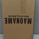 MAONAME Gold Decorative Tray for Coffee Table, Modern Serving Tray with Handles, Plastic Ottoman Trays for Living Room, Bathroom Decor, 15.8" L x 10.2" W x 1.4" H