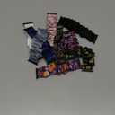 Compatible with Apple Watch Band Scrunchie 38mm 40mm 41mm 42mm 44mm 45mm 46mm 49mm, Elastic Pattern Printed Fabric Straps Women for iWatch Series 11/10/9/8/7/6/5/4/3/2/1/SE/Ultra 3 2 1 (Gray+Silver+Dark Blue+Pink+Black+Sunflower+Leopard+Butterfly+Purple Print)