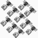 Soft Close 1-1/4" Overlay Cabinet Hinge Cabinet Kitchen Hardware Kitchen Cabinet Door Hinges with Screws 105 Degree 6 Ways 3 Cam Adjustment