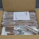 GREENSTELL Coat Rack with 8 Hooks, Wooden Coat Rack Freestanding with Shelf, Coat Tree with 4 Height Options 50.5"-72.6", Coat Hanger Stand for Bags, Clothes, Umbrellas, Hats, in Home, Brown