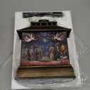 Christmas Snow Globe Lantern Water Glittering Lantern with 8 Songs & 6H Timer Romote Control Christmas Snow Globes USB & Battery Operated for Christmas Festival Decorations Gifts (Nativity)