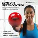 THERABAND Soft Weight 3.3 Lb, 4.5" Ball-Shaped Isotonic Exercise Balls for Physical Therapy, Weighted Ball Set for Pilates, Shoulder Strength & Rehab, Color-Coded, Portable & Easy to Grip