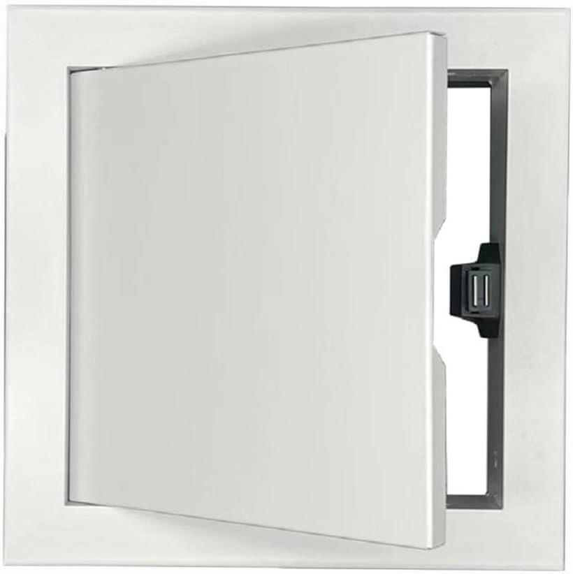 Access Doors Panel 8 x 8 inch Aluminum Alloy Access Door for Drywall Panel for Wall and Ceiling Electrical and Plumbing (White, 8 x 8 inch)