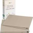 California Design Den 100% Cotton Pillow Cases Standard Size Set of 2, Soft Sateen Weave Pillowcase Set - Beige (Warm Taupe)