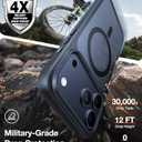 TORRAS Magnetic Shockproof for iPhone 17 Pro Case, Camera Control, Compatible with MagSafe, Military-Grade Protection, Stronger Slim Translucent Phone Case for iPhone 17 Pro, Black