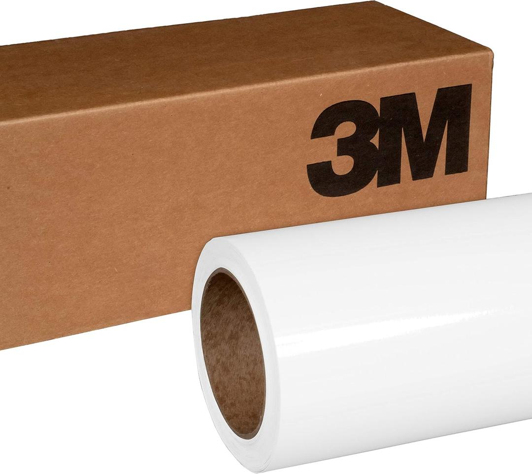 3M 2080 G10 Gloss White 5ft x 3ft (15 Sq/ft) Car Wrap Vinyl Film