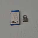 Pothunder Fingerprint Smart Padlock Lock, Biometric Metal Keyless Thumbprint Lock, Waterproof, USB Rechargeable, for Gym Locker, School Locker, Luggage, Backpack, Suitcase(Gray) (Gold)