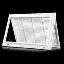 24×12 Return Air Grille [Duct Opening Size] Return Vent Cover for Wall or Ceiling,Steel Return Air Grill Removable Face/Door for 1 inch Filters (24"W x 12"H [Duct Opening])