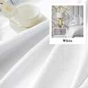 DUALIFE 100% Linen Blackout Curtains for Ceiling Track System Back Tab, Loop Pocket Curtains 84 Inch Wide Pinch Pleated Drapes for Patio Sliding Glass Door, Greyish White,W84x L96, 2 Panels