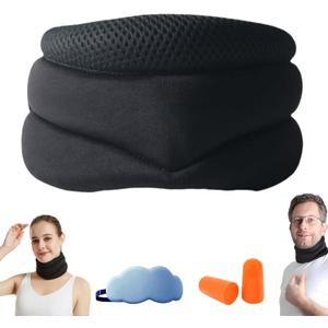 Neck Brace for Snoring, Neck Support, Adjustable Soft Cervical Collar for Relief of Sleep Apnea &Cervical Spine, 2025 Ergonomic Sleep Support for Comfortable Sleep,Women & Men (1Pcs)