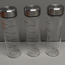 weasland Glass Juice Bottles 20oz - 3 PackWide Mouth Water Bottles with Lids for Juicing Reusable Juice Bottles for Smoothie Beverage Storage BPA Free Leakproof Borosilicate