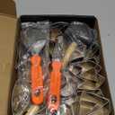 Pumpkin Carving Kit, 27PCS Stainless Steel Tools with 24 Halloween Shape Molds & 3 Carving Tools, Safe DIY Pumpkin Decor for Adults and Kids, Machine Washable