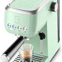 CASABREWS 3700 Essential 20 Bar Espresso Machine, Compact Coffee Maker with Steam Frother, Cappuccino & Latte Maker for Home, 43.9oz Water Tank, Pastel Green