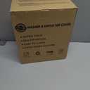 2PCS 23.6''x19.7'' Washer and Dryer Top Cover Mats, Non-Slip Silicone Laundry Machine Protector, Waterproof Rubber Mat for Washing Machine & Dryer (Dark Gray)