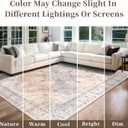 5x7 Bedroom Rug, Area Rugs 5x7, Soft Non-Slip Vintage Medallion Rug, Low-Pile Printed Carpet for Bedroom, Kids Room, Nursery - Light Blush/Cream