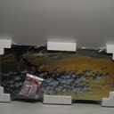 LMSDYSHU Tempered Glass Backsplash for Kitchen, The Golden Tree of Life, Frameless,Stove Backsplash Protector for Wall Easy to Clean (30"x16")