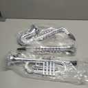 Toy Instruments Set Trumpet, Saxophone and Clarient with Standard Keys in Perfect Pitch are Easy and intuitive to Create Real Music. Instruments Measures 16 inches in Length, Silver