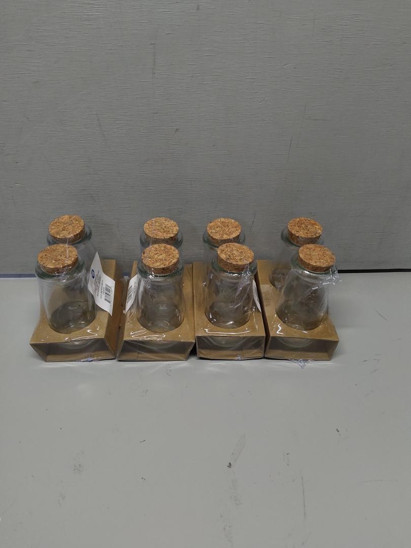 Glass Jar With Cork Lid Milk Jar 2 Ct 4 Pack