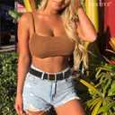 XZQTIVE Womens Suede Belt