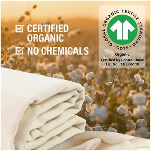 Organic Unbleached Cotton Cheesecloth for Straining, GOTS Certified, Fine Reusable Strainer