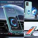 Janmitta Compatible with Moto G 5G 2023 Case with Screen Protector,Heavy Duty Shockproof Full Body Protective Cover Built in Rotatable Metal Ring Holder Kickstand,Mint Green