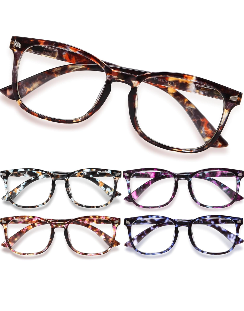 CCVOO Reading Glasses for Women/Men, Eyeglasses, Blue Light Readers for Women/Men, Computer Eye Glasses, Cheaters