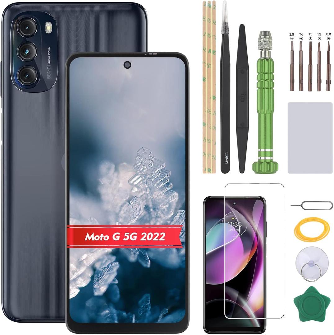Screen for Motorola Moto G 5G 2022 LCD Display Replacement for Motorola Moto G 5G XT2213-3 XT2213DL XT2213 Touch Screen Digitizer Assembly