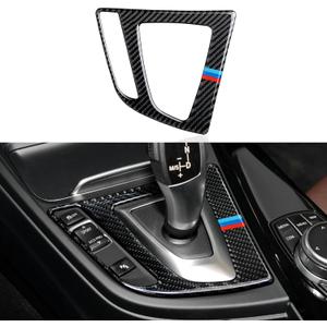 Car Gear Shift Panel Trim Carbon Fiber Decal Center Console Sticker fits for BMW F30 F31 F34 3GT F32 F33 F36 2012-2019 Accessories - 330e NOT FIT