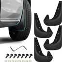4PCS Car Mud Flaps, Mud Guard, No Drilling No Tape Mudflaps All Weather Protector Mudguards, Front and Rear Side Splash Guards Vehicle Sediment Protection Auto Accessories Universal for Cars