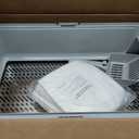 23.6''x16''x12'' Enclosed Stainless Steel Litter Box with Lid, XL Sifting Litter Box for Pine Pellets, High Sides Metal Litter Box System for Big Cats, Anti-Leakage, Easy Cleaning, Less Tracking