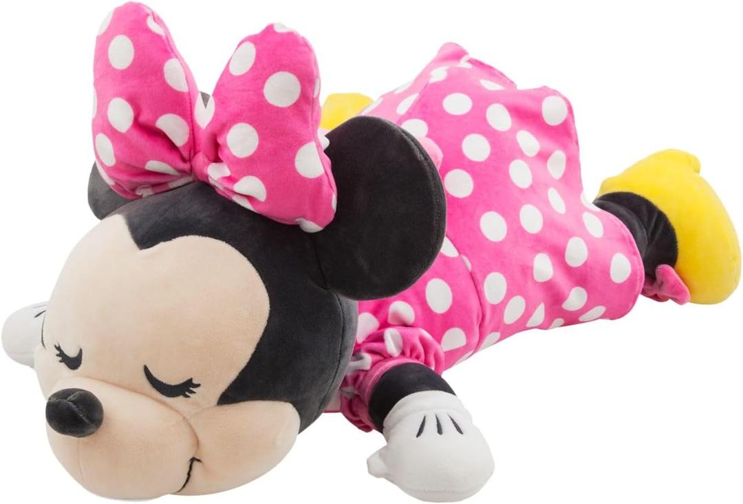 Disney Store Official Cuddleez Plush - Minnie Mouse - Big Plush - Super Soft & Huggable Toy for Fans & Kids of All Ages - Perfect Collectible Gift, Plushy, 23 inches