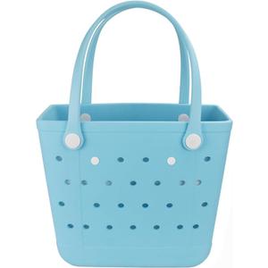 Medium Rubber Tote Beach Bag | Durable Rubber Bag Waterproof Washable Tote Bags
