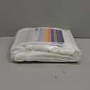 BGment White Linen Semi Sheer Curtains 84 Inch Length for Living Room - Rod Pocket Light Filtering Drapes for Bedroom Dining Long Window Treatments Lightweight, 2 Panels Set, 52 X 84 Inch