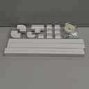 Yecaye Large Cord Hider for 3-4 Wires, Paintable Cord Cover Wall Cable Management System, PVC Wire Hide, Cable Raceway Kit for Wall Mount TV, W1.18in H0.67in, White